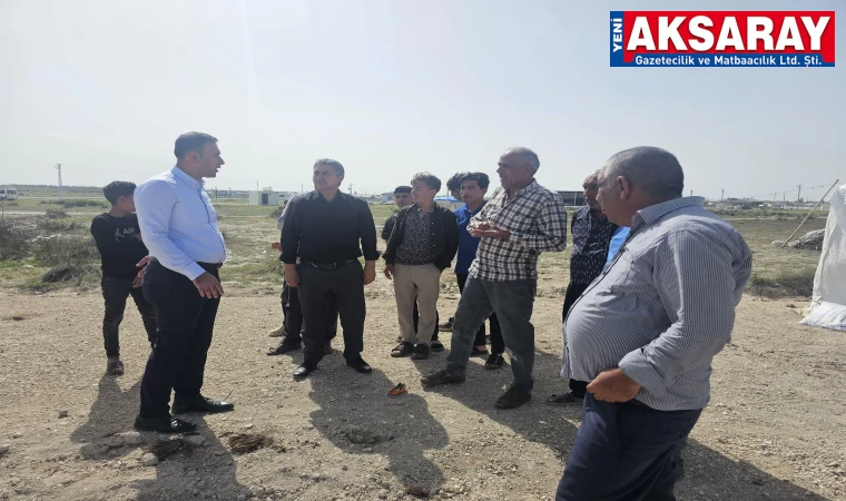 Kaymakam Göksun’dan mevsimlik tarım işçilerine ziyaret