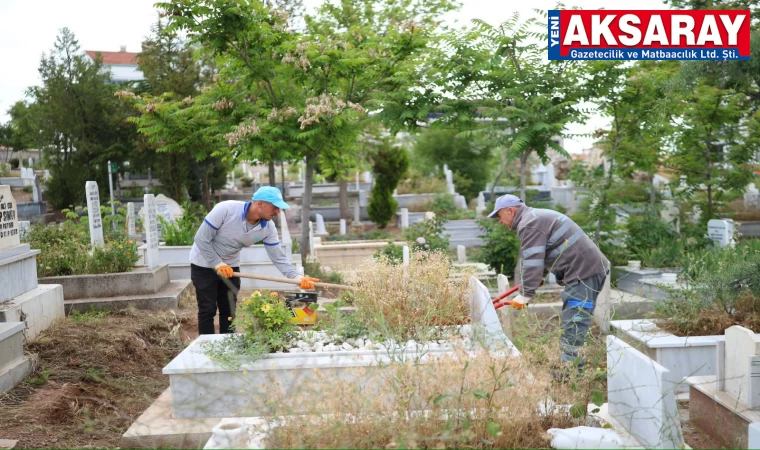 AKSARAY BELEDİYESİ'NDEN Bayram öncesi kabristanlık temizliği ve ücretsiz ulaşım hizmeti