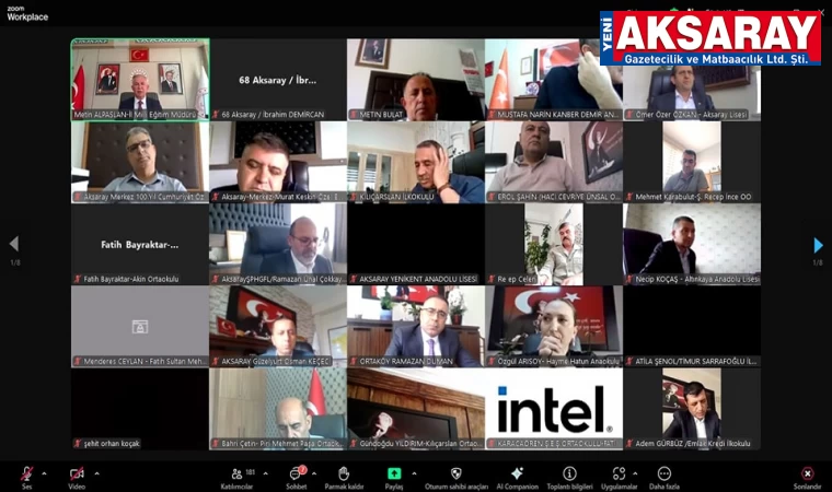 Çevrimiçi bilgilendirme toplantısı yaptılar