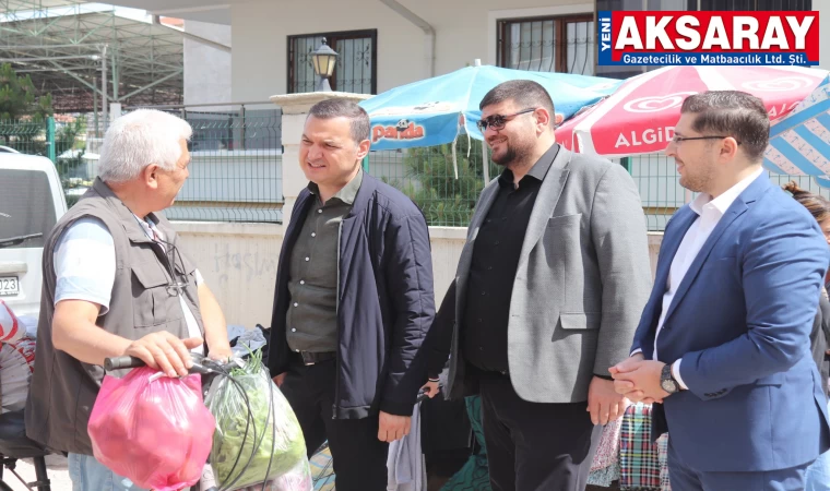 İYİ Parti’den pazar esnafına ziyaret