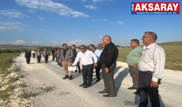 Köylerin bağlantı yolları yerinde incelendi