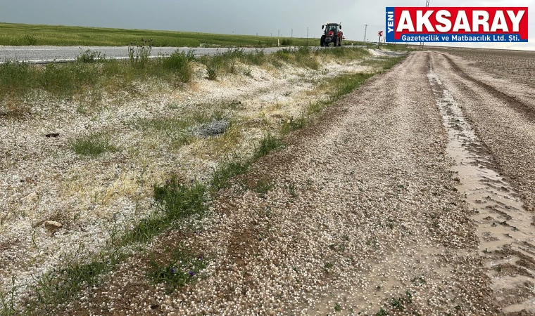 Sağanak ve dolu tarım arazilerini vurdu  