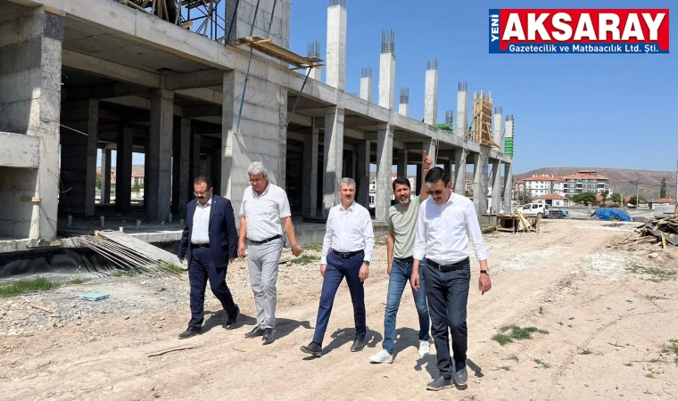 Yeni meslek lisesi inşaatı incelendi