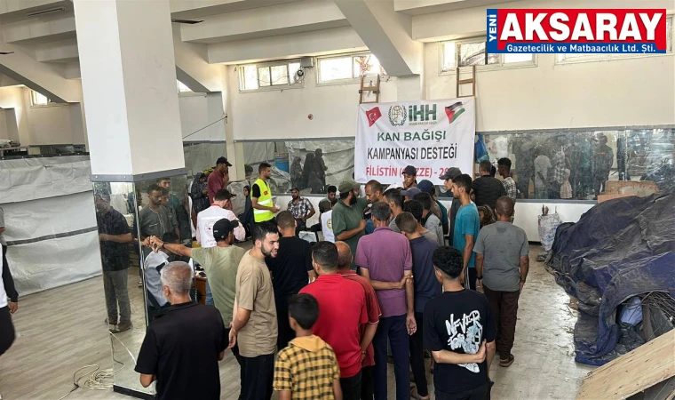 Gazze için kan bağışı kampanyası başlatıldı