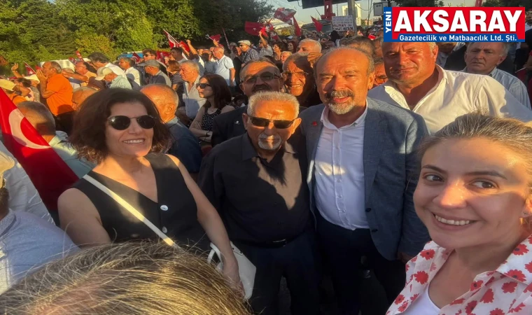 CHP Yöneticileri Ankara Mitingine katıldı