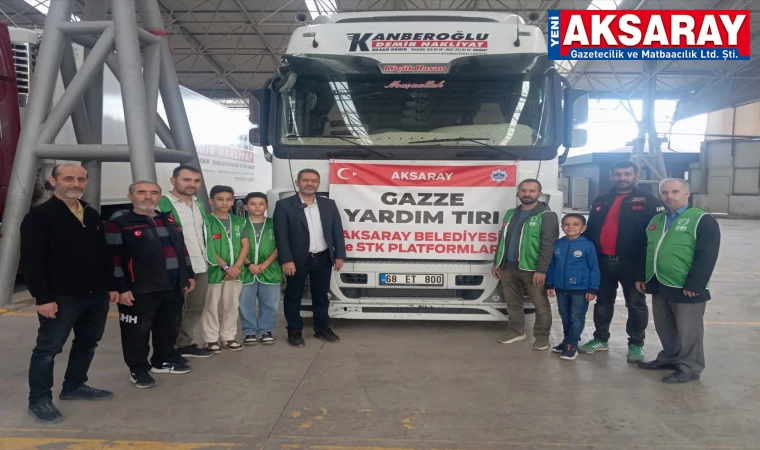 Toplanan yardımlar Gazze’ye gönderildi