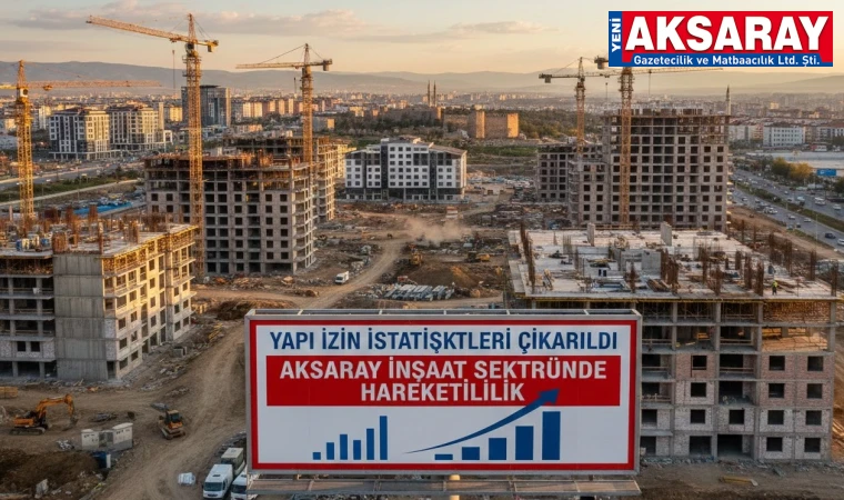 YAPI İZİN İSTATİSTİKLERİ ÇIKARILDI  Aksaray inşaat sektöründe hareketlilik