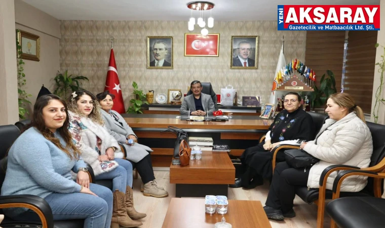 AK PARTİ İL BAŞKANLIĞI’NI ZİYARET ETTİLER Kadın Girişimci Üretim Kooperatifi üyeleri sorunlarını aktardı