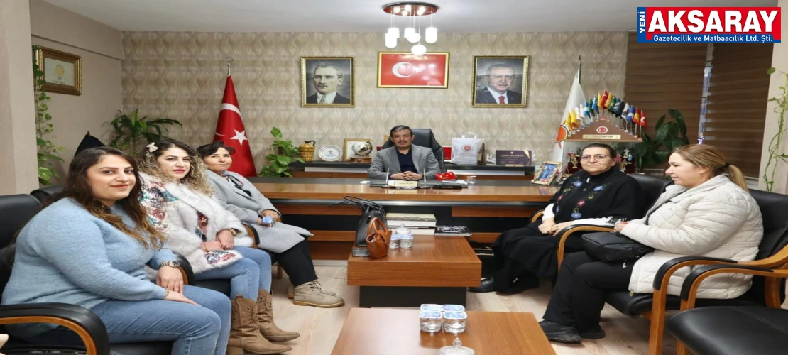 AK PARTİ İL BAŞKANLIĞI’NI ZİYARET ETTİLER Kadın Girişimci Üretim Kooperatifi üyeleri sorunlarını aktardı
