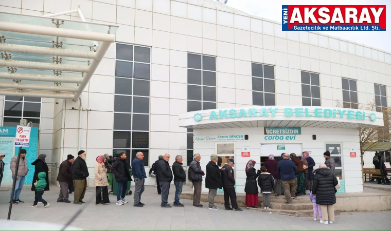 Günlük 7 bin kişi sıcak çorba içiyor