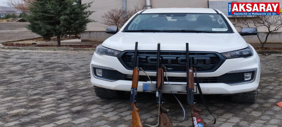 Kaçak avcıların tüfeklerine el kondu