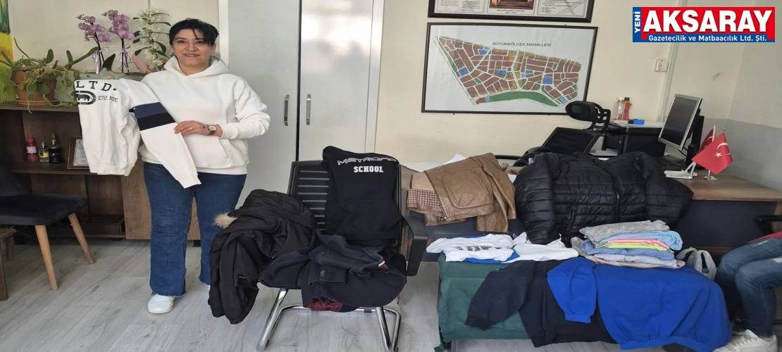 Muhtarlıktan ihtiyaç sahiplerine kıyafet desteği