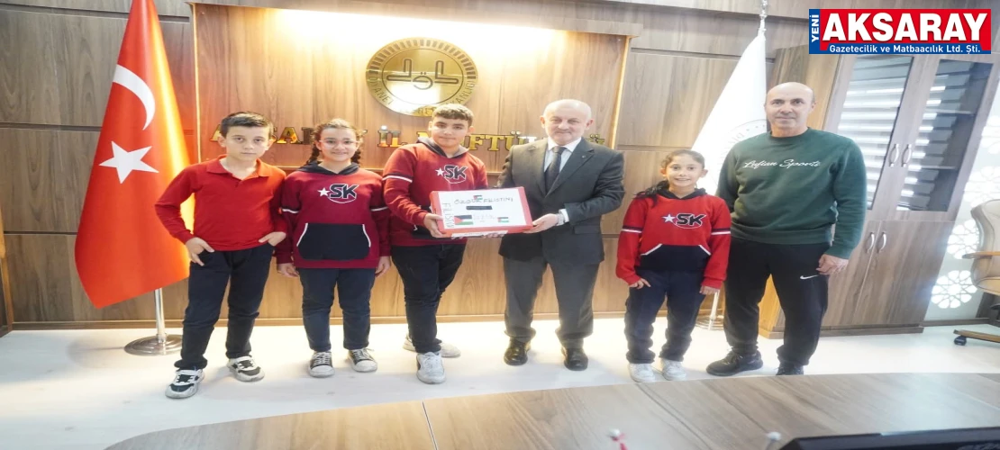 Ortaokul öğrencilerinden Gazze'ye anlamlı destek