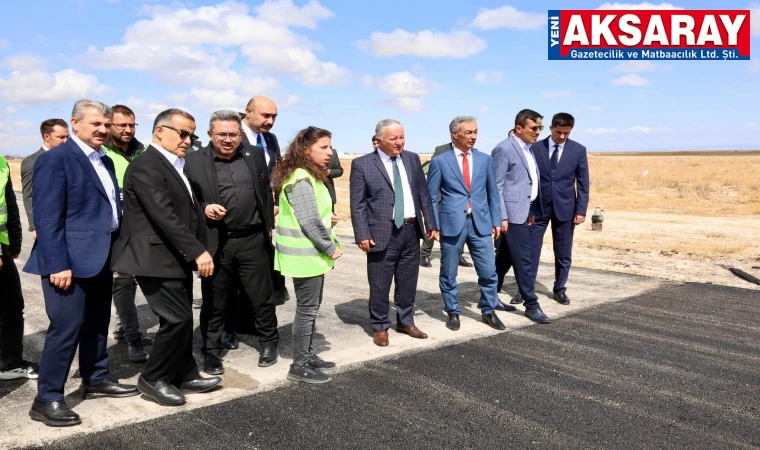Eskil’de asfalt serim çalışmaları yerinde inceledi
