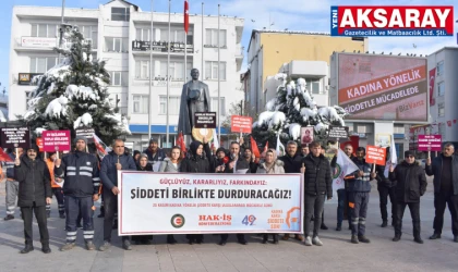 Şiddetin her türlüsüne karşıyız