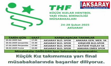 Küçük kız­lar yarı final fiks­tü­rü çekildi