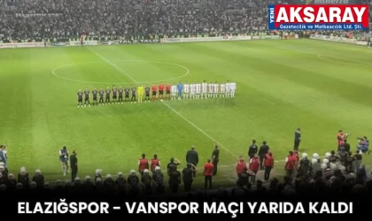 Elazığspor - Vanspor maçı yarıda kaldı