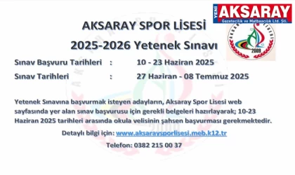 Spor lisesinin sınav tarihi açıklandı