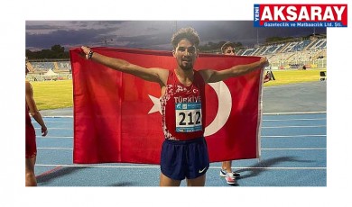 Aksaraylı sporcudan gümüş madalya