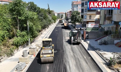 Altyapısı tamamlanan noktalarda asfalt çalışması başladı