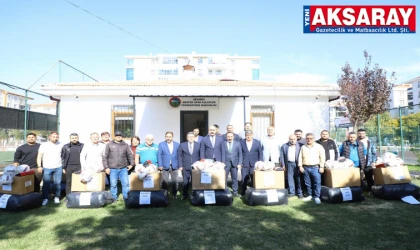 Amatör Spor Kulüpleri’ne malzeme desteği yapıldı