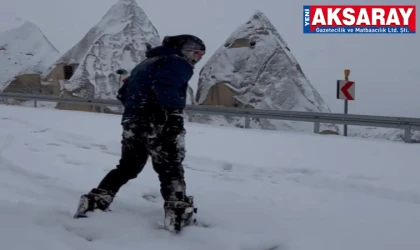 Peribacaları arasında kayak keyfi