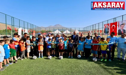 Karaören Köyü’nde spor tesisi açılışı