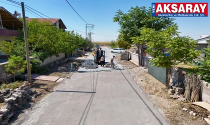 KÖYDES PROJESİ Köylere 100 bin metrekareden fazla kilitli parke taş döşeniyor