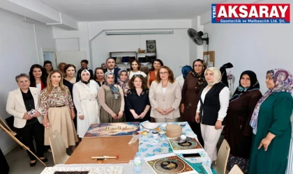 VALİ DURU’NUN EŞİ ELİF DURU Kadınların emeğine ortak oldu