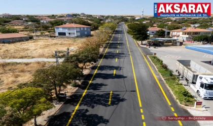 7 KİLOMETRELİK BSK ASFALT HAMLESİ Sarıyahşi’ye kaymak gibi yol