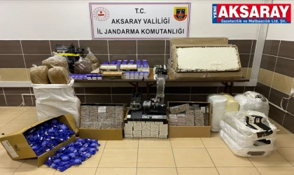 JANDARMADAN KAÇAK SİGARA OPERASYONU 2.1 Milyon Tl’lik malzeme ele geçirildi