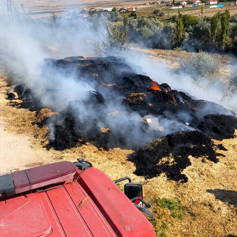 750 Balya yanarak kül oldu