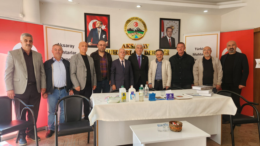 Aksaray basınından Muhtarlar Derneği’ne anlamlı ziyaret