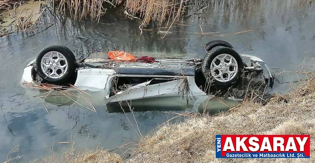 Sulama kanalına düşen otomobilin sürücüsü öldü