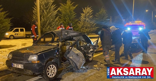 Erciyes’e giden Aksaraylı araç kaza yaptı