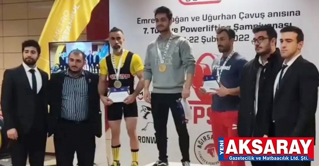 POWERLIFTING’DE TÜRKİYE 3. OLDU