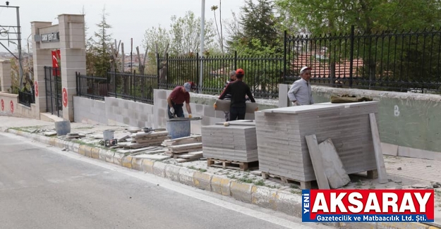 ŞEHİTLİĞİN İSTİNAT DUVARI YENİLENİYOR