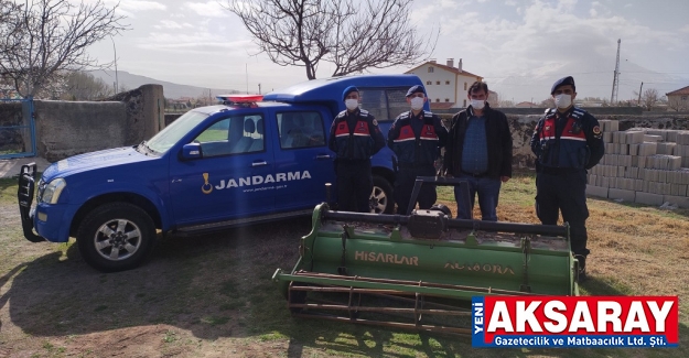 Tarım aletini çalanlar yakalandı