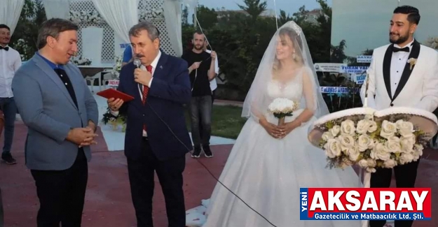 BBP Lideri Destici Aksaray’da nikah şahitliği yaptı