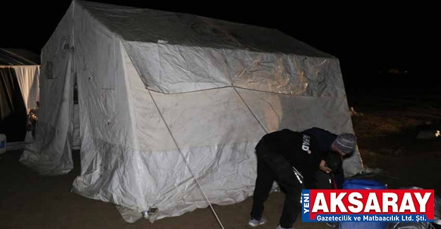 Çadırları su bastı, AFAD yeni çadır verdi