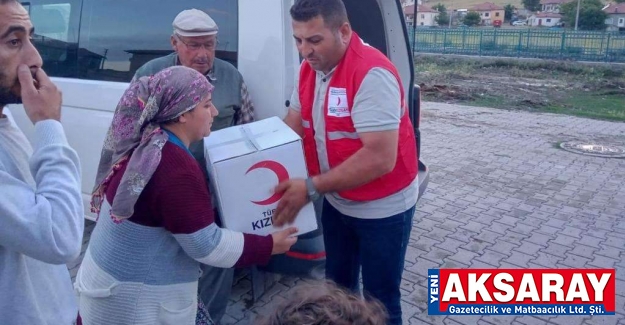 Sel mağdurlarının imdadına Kızılay yetişti