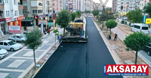 Altyapı çalışması tamamlandı, asfalt serimine başlandı