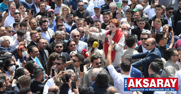 İYİ PARTİ LİDERİ AKŞENER AKSARAY’DA KONUŞTU Dinazorlara harcanan para ile Aksaray’ın demiryolu ve hava alanı yapılırdı