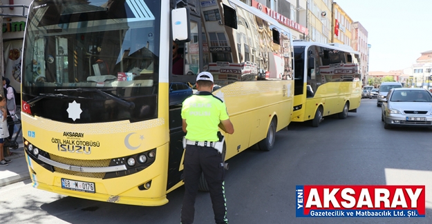 Toplu taşıma araçları denetleniyor