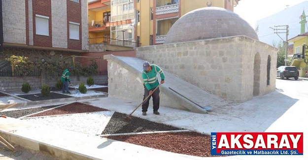 HASAS BABA TÜRBESİ Restorasyon bitti çevre düzenlemesi yapılıyor