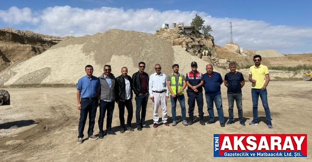 Kum ocakları denetlendi