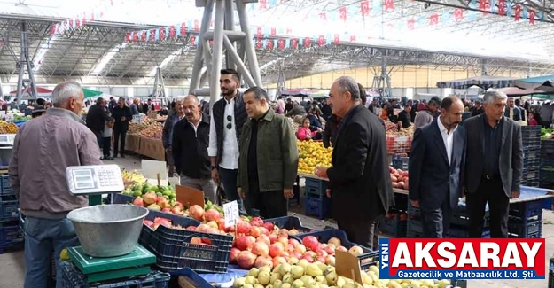 Pazar esnafı ile hasbihal