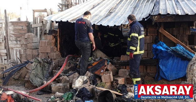 Kaynak yaparken yangın çıktı