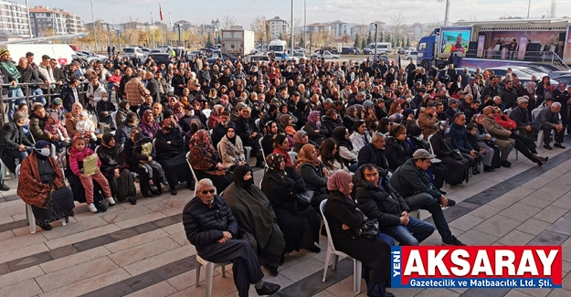 Aksaray’da 1352 konutun kura çekimi yapıldı