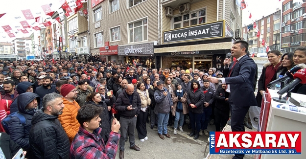 CHP AKSARAY İL BAŞKANI ALİ ABBAS ERTÜRK Gövde gösterisi ile istifa etti